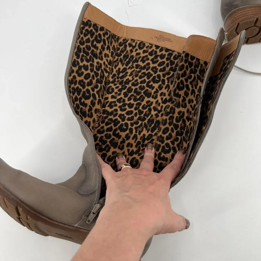Sofft Women's Lace Up Boots - Taupe - Picture 9 of 11
